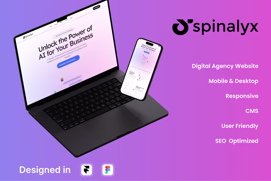 Cover image for Spinalyx agency website 