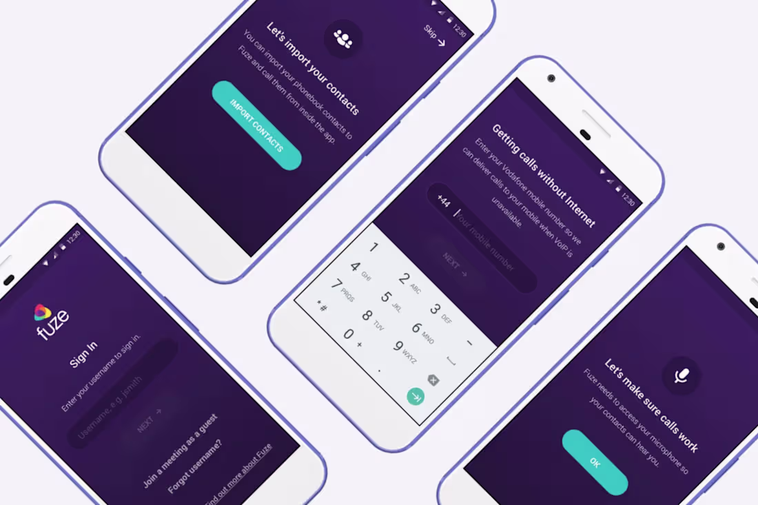Cover image for Fuze Mobile App Design