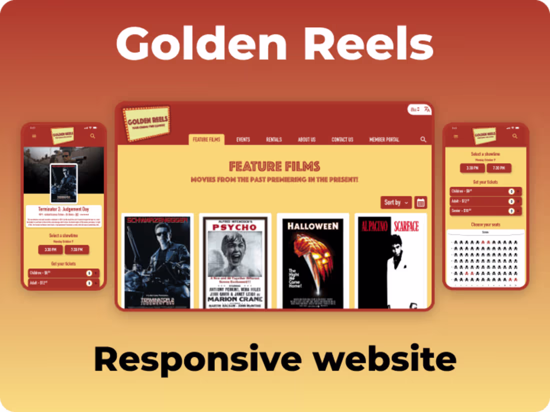 Cover image for Golden Reels: your cinema time capsule