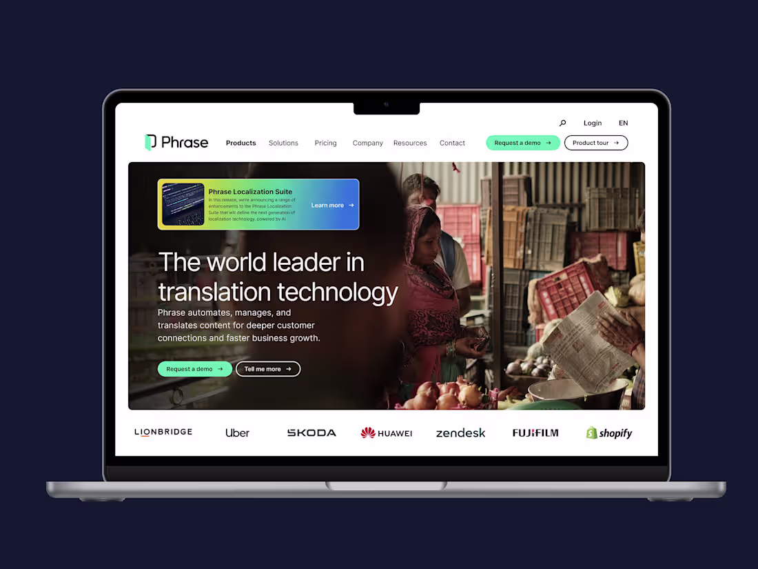 Cover image for Phrase Website Redesign for enhanced UX