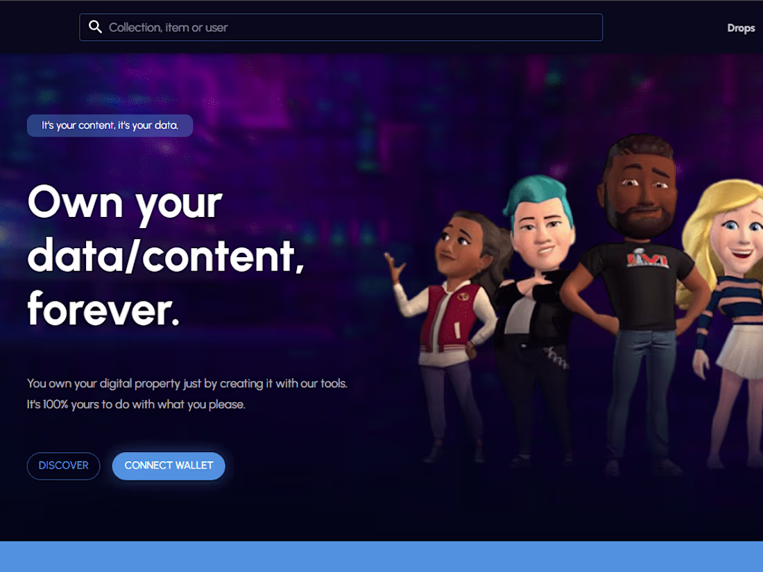 Cover image for NFT Exchange Market Platform Website