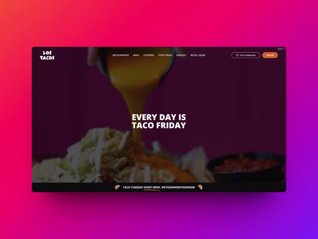 Cover image for Enterprise website for a restaurant chain