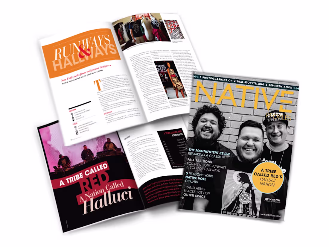 Cover image for Publication Design for Native Peoples Magazine