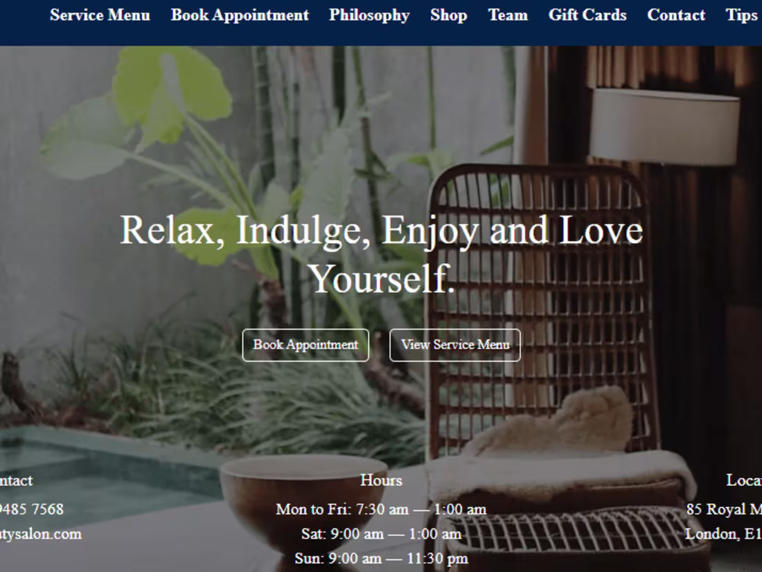 Cover image for Parlour Website