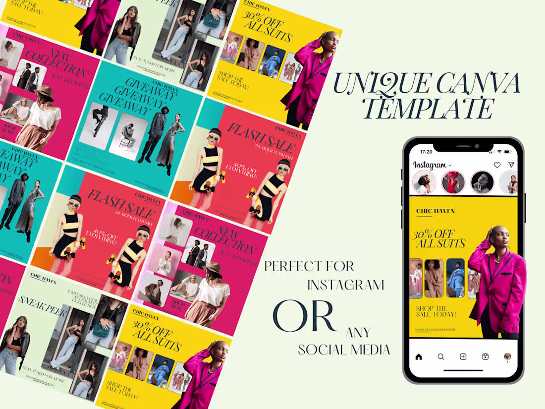 Cover image for I Will Design Unique Canva Template for Your Social Media