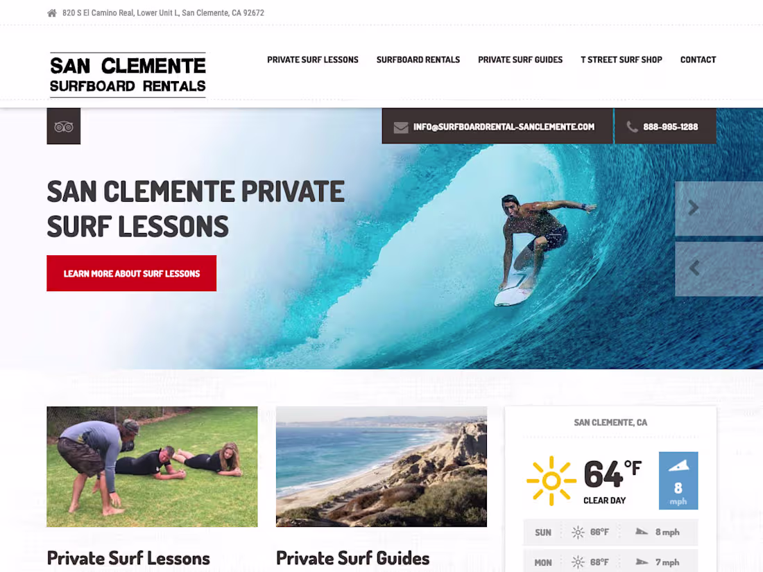 Cover image for San Clemente Surfboard Rentals