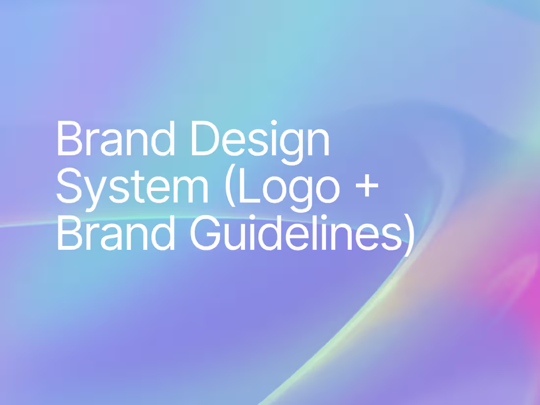 Cover image for Brand Design System (Logo + Brand Guidelines)