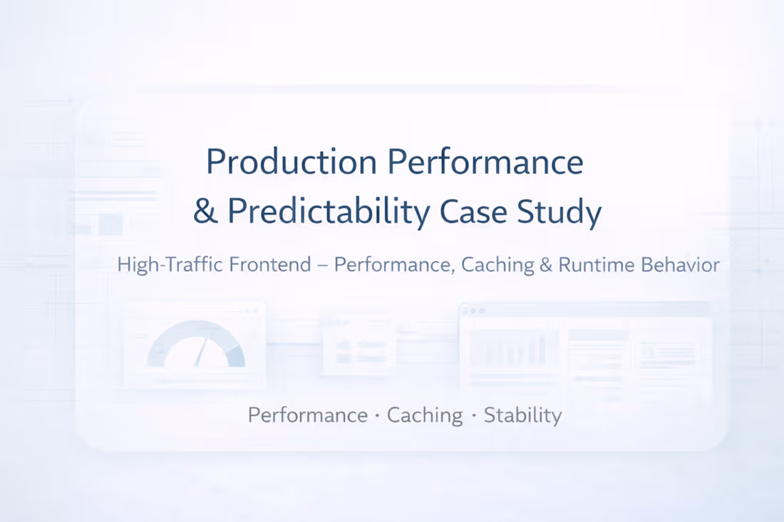 Cover image for A production frontend case study