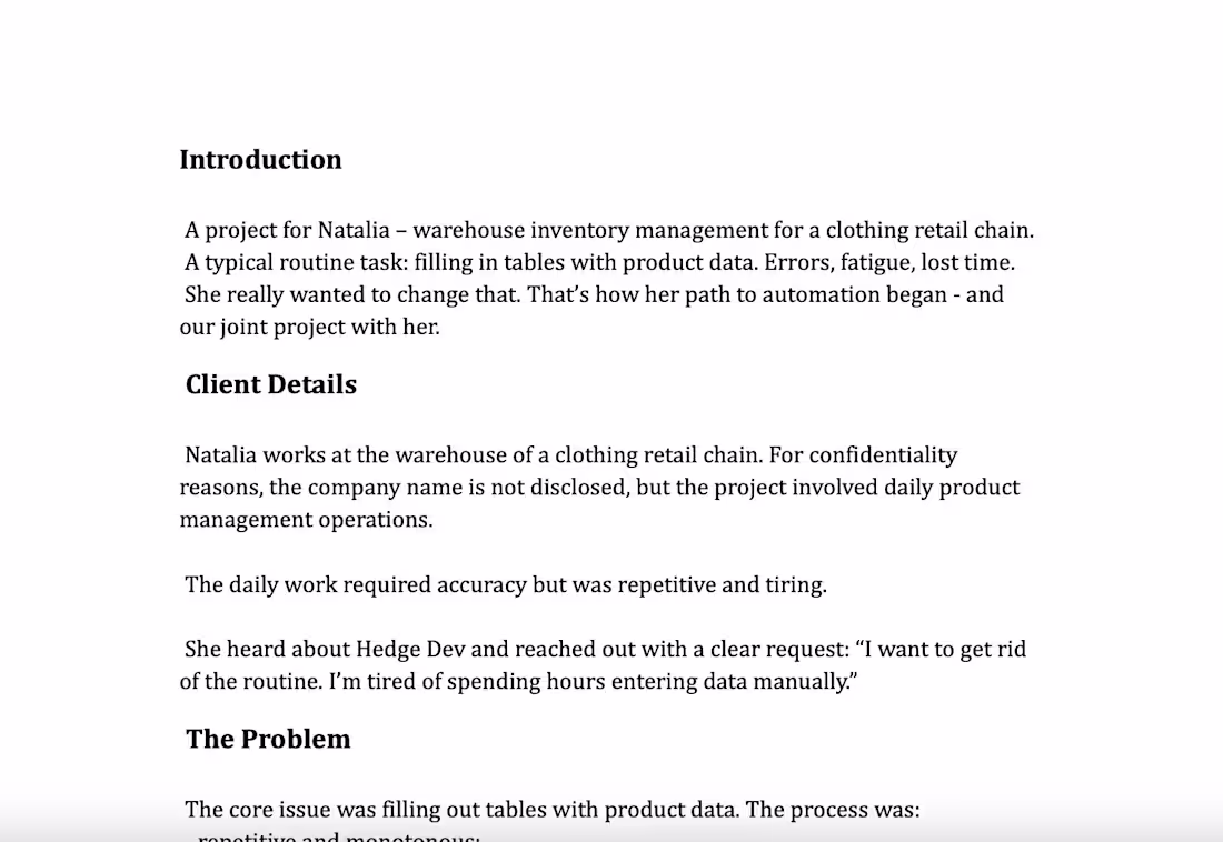 Cover image for Warehouse Inventory Automation Tool for Clothing Retail