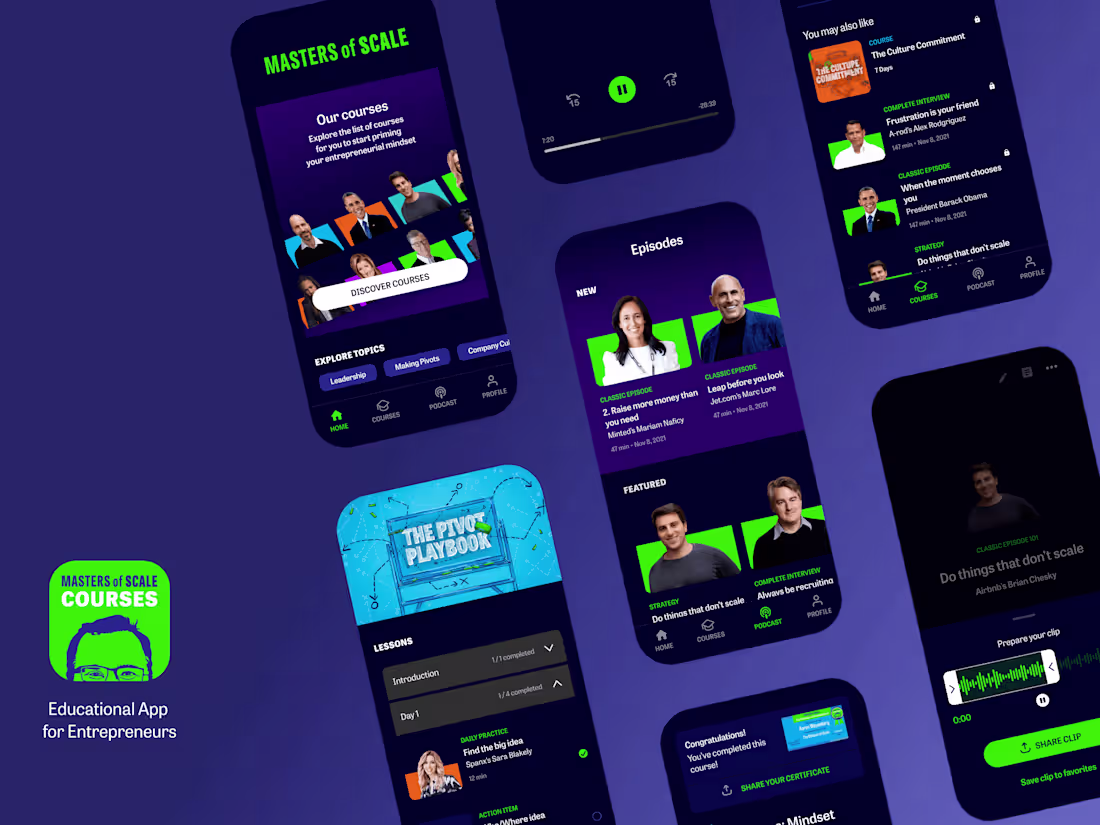 Cover image for Masters of Scale Courses 