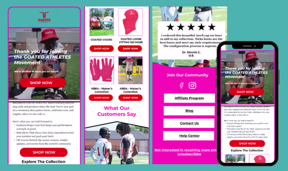 Cover image for Email Marketing System for Sportswear Brand