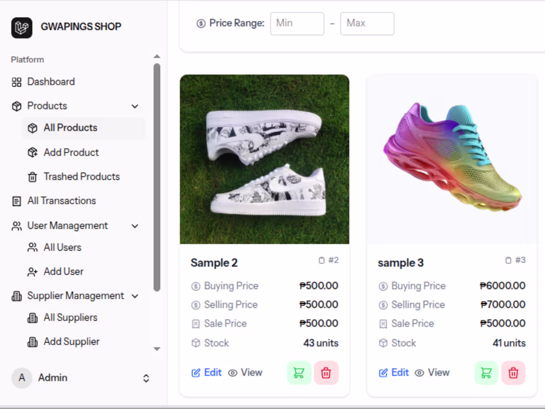 Cover image for Gwapings shop- POS System