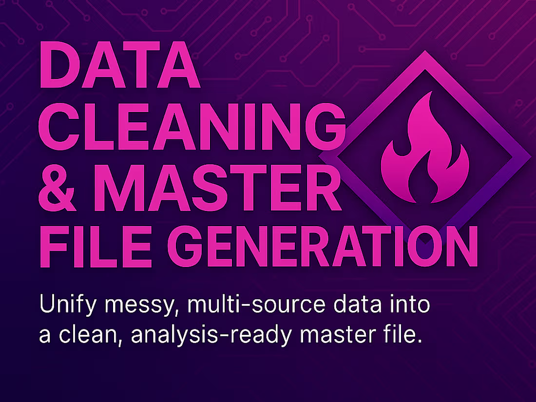 Cover image for Master Data Cleaning & Multi-Source File Consolidation