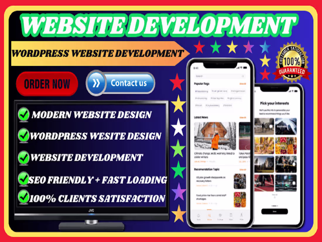 Cover image for I will create a wordpress website design, blog or website