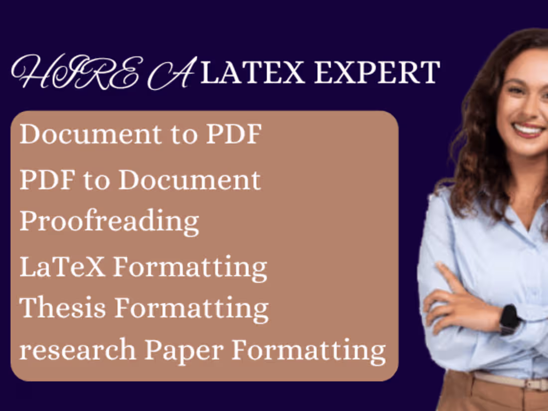 Cover image for I will convert document or any PDF into latex using overleaf 