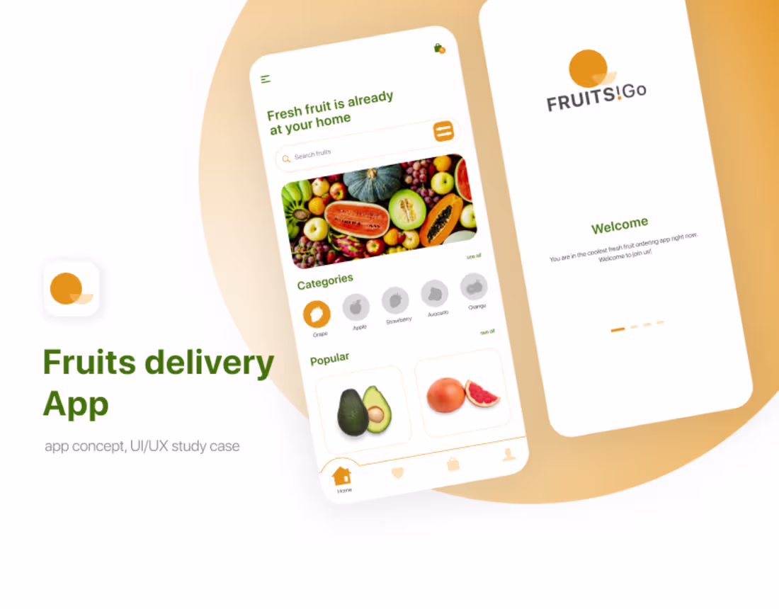 Cover image for Fruits delivery App on Behance