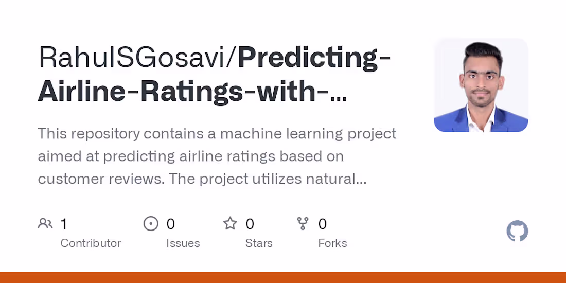 Cover image for Predicting-Airline-Ratings-with-Machine-Learning