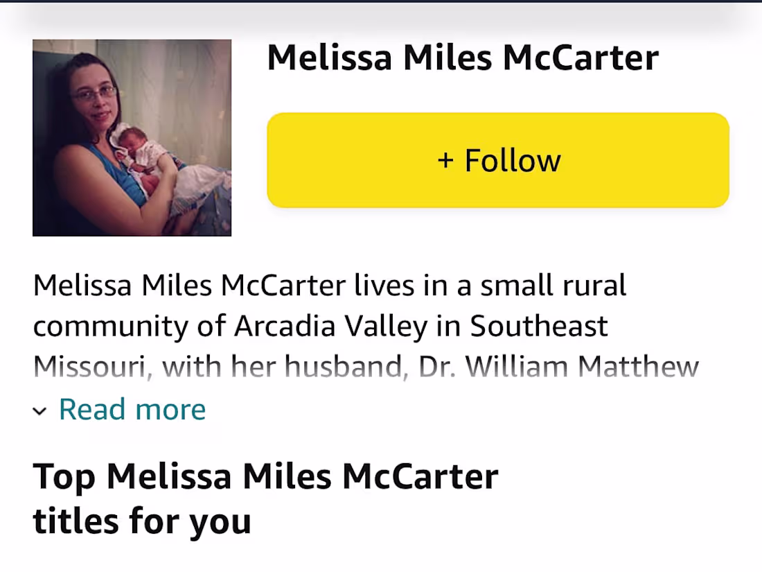 Cover image for Melissa Miles McCarter