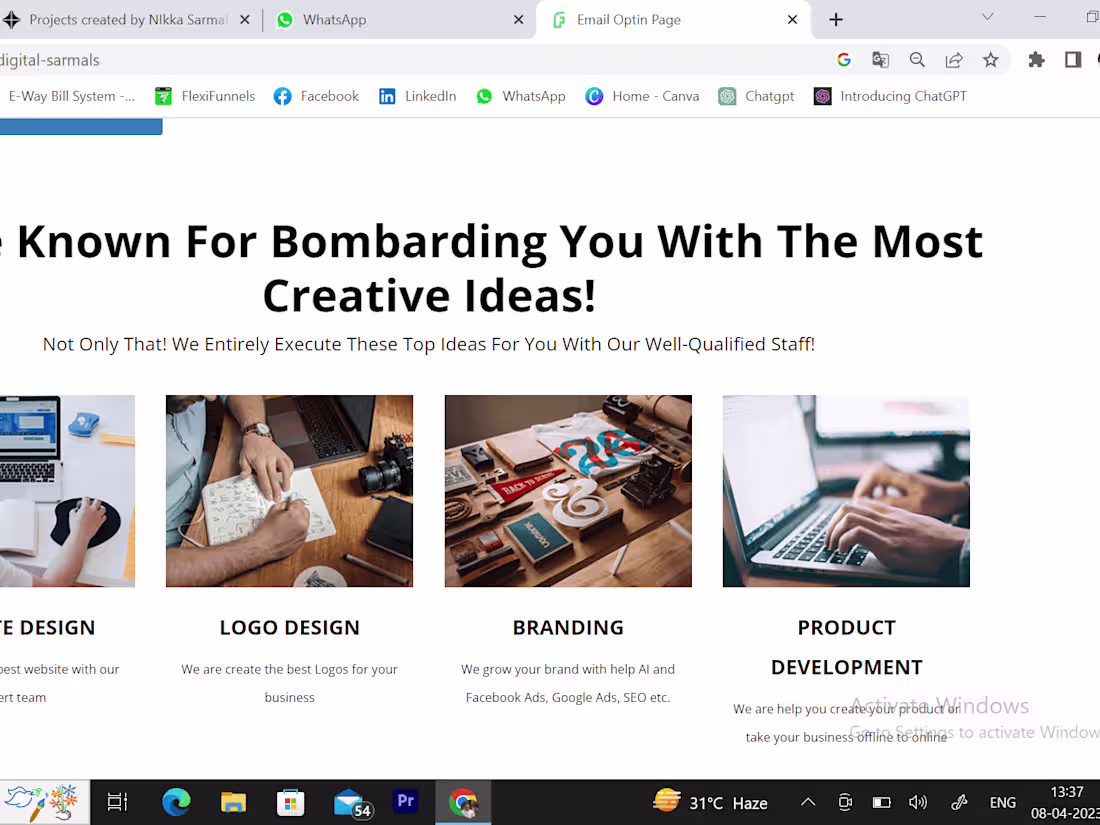 Cover image for Website Designing