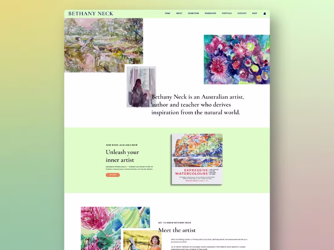 Cover image for Bethany Neck: Wix Studio Website Design