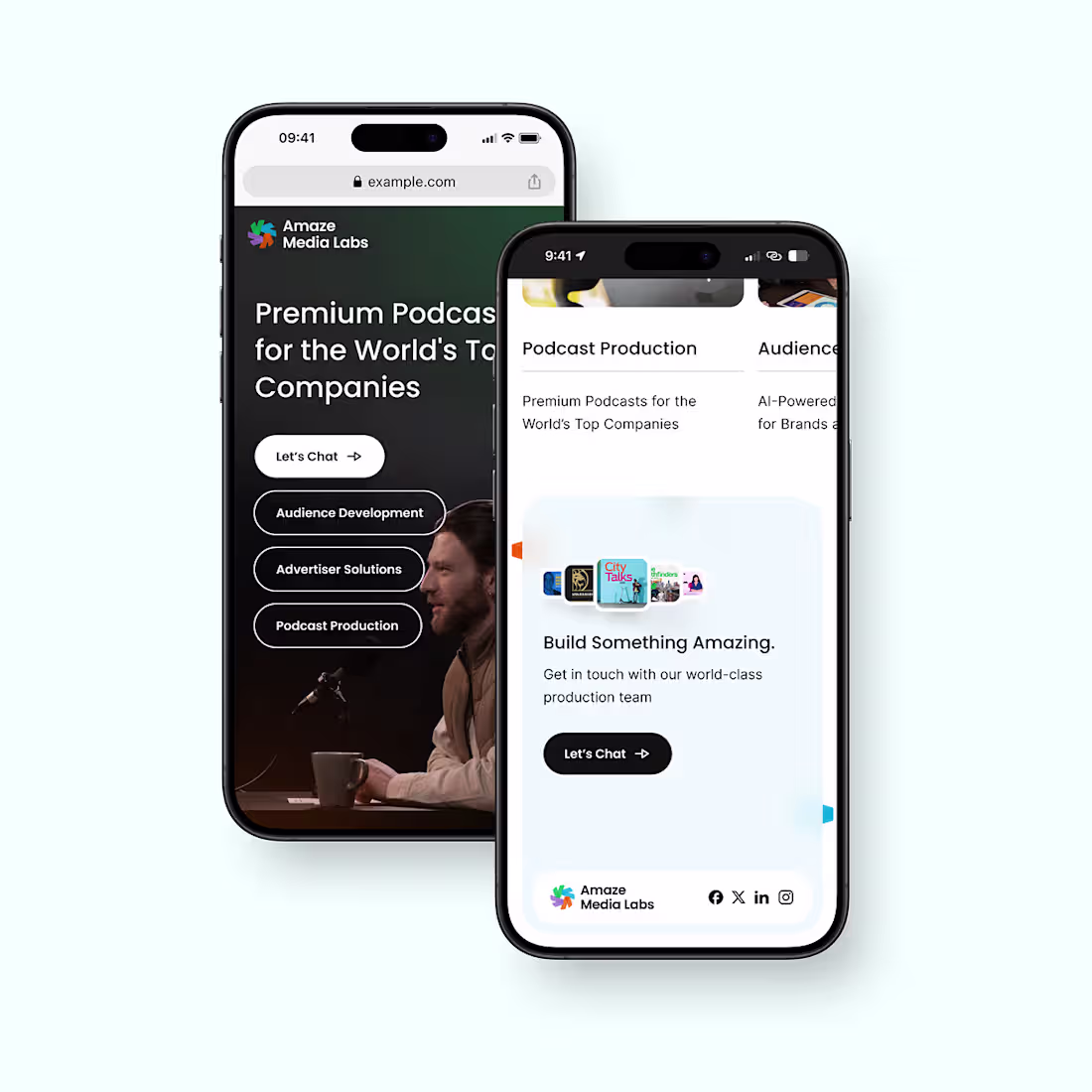 Cover image for Client Work: Website - Mobile designs (Hero - Footer)
