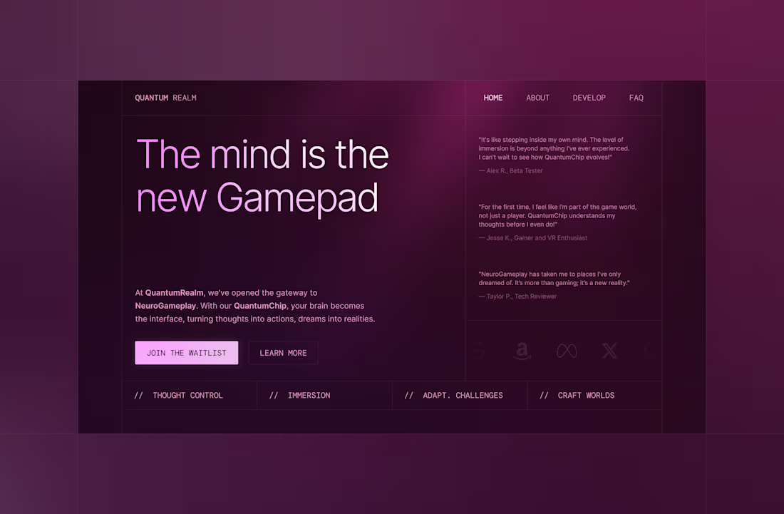 Cover image for ✨ UI Design for QuantumRealm ✨