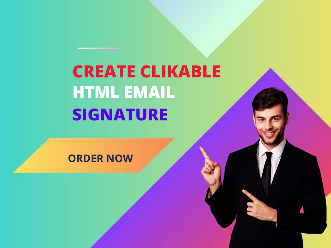 Cover image for Create Clickable HTML email signature 