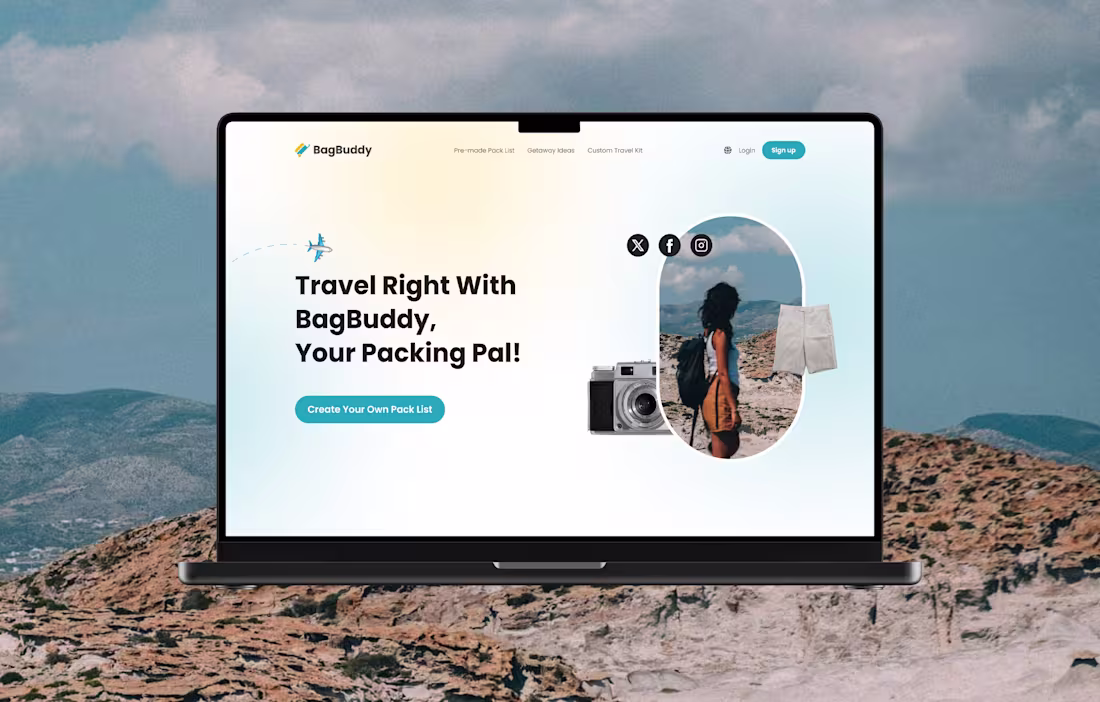 Cover image for BagBuddy ─ Travel Website