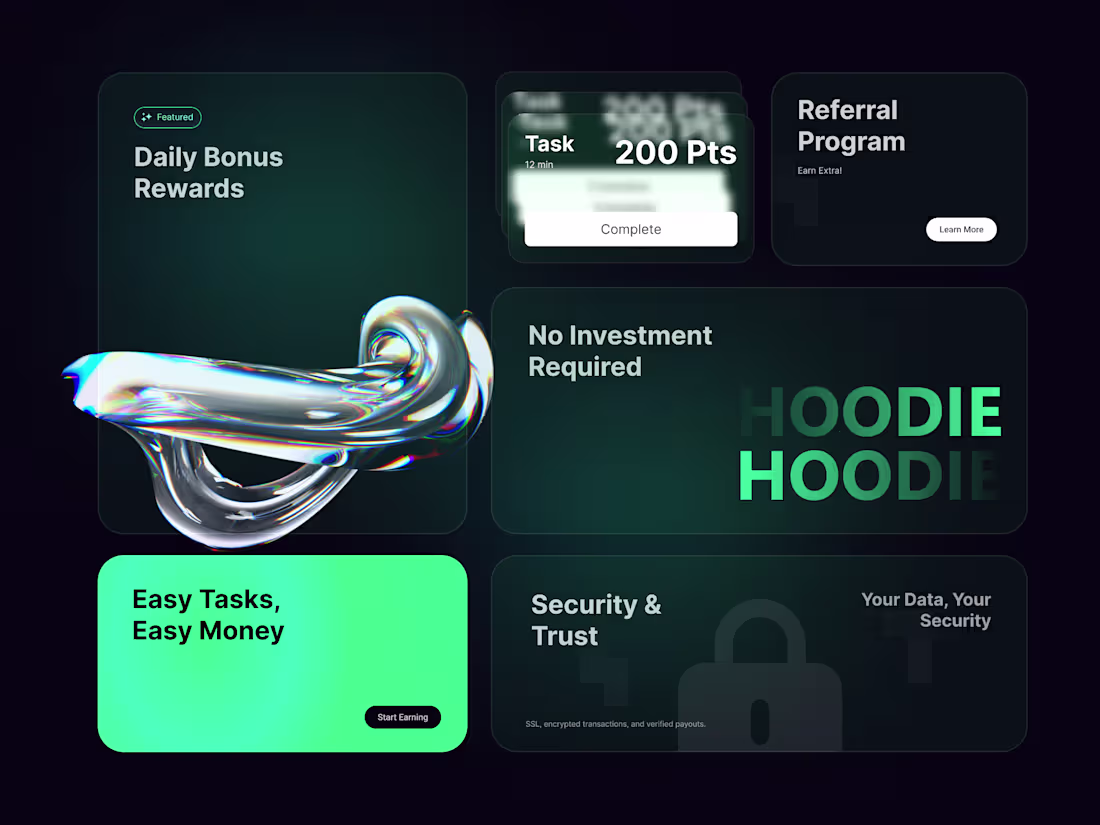Cover image for Hoodie - Money Earning Bento Layout