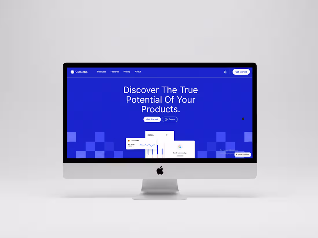 Cover image for UI design crafted in Figma and seamlessly developed in Framer 