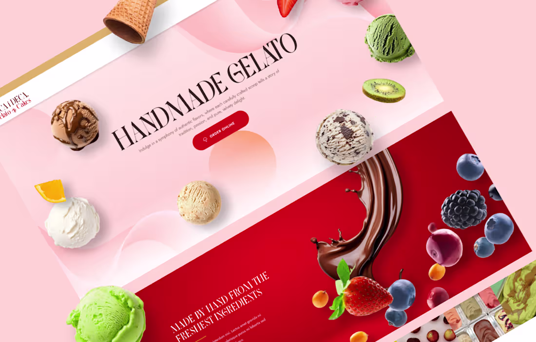 Cover image for Web Design for Japanese Artisan Gelato Shop