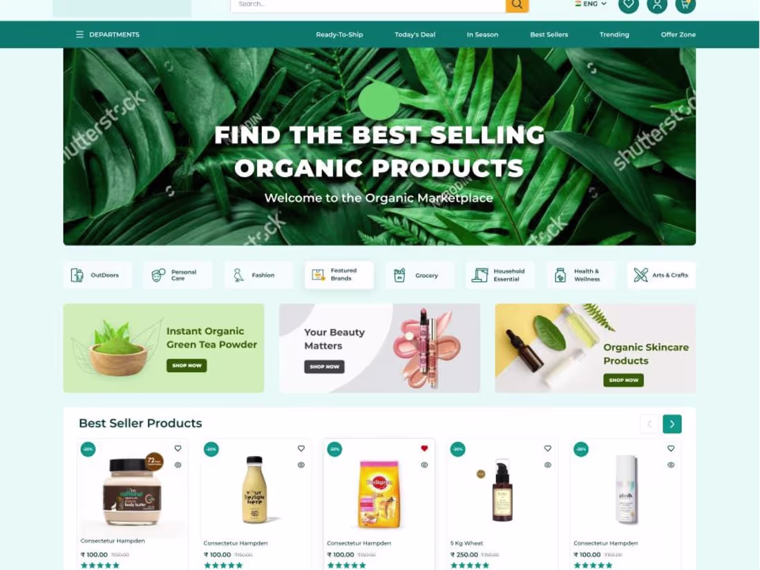 Cover image for Organic Ecommerce Marketplace