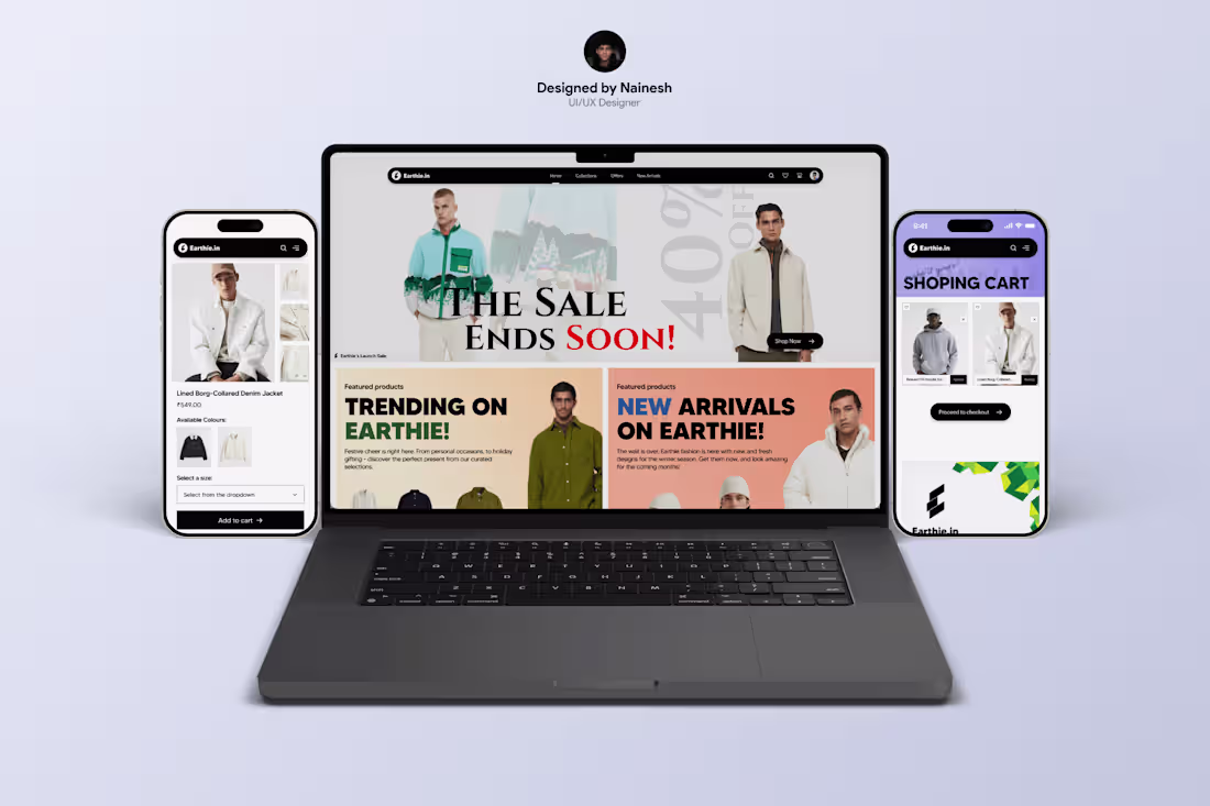 Cover image for Online Clothing Store UI Design