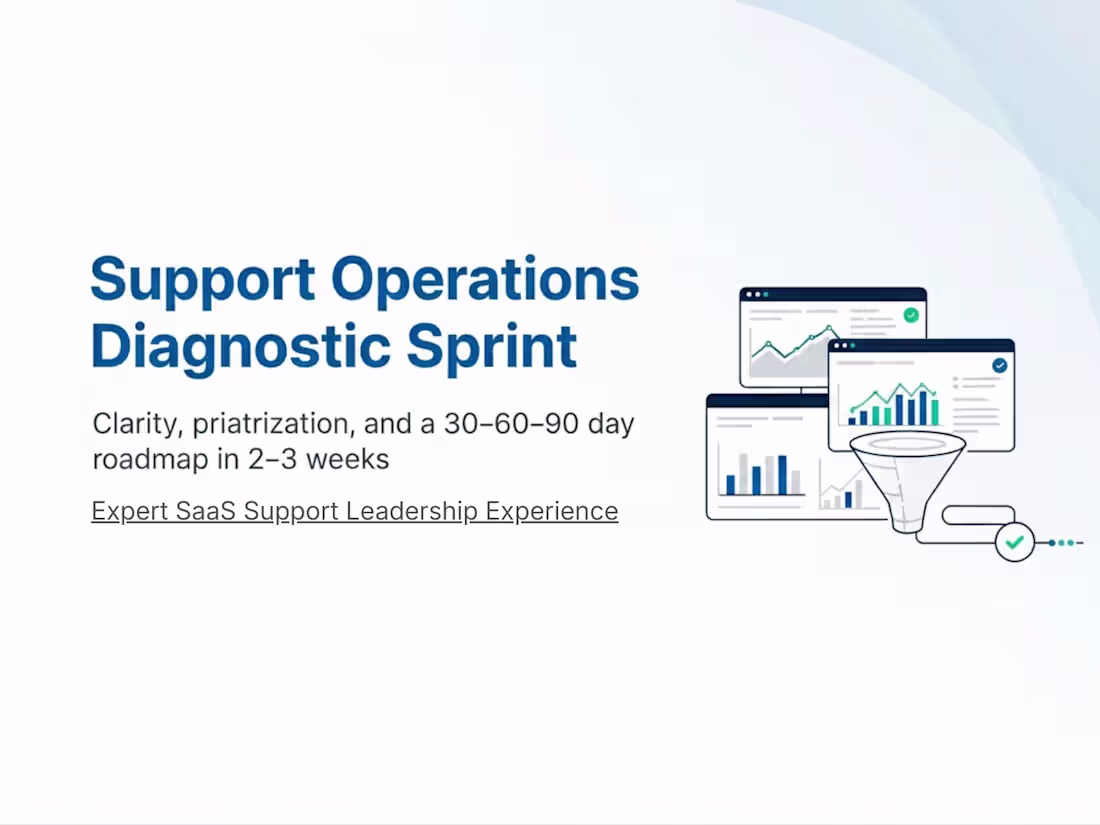 Cover image for Support Operations Diagnostic Sprint