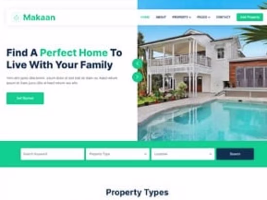 Cover image for Real-Estate, Business website 