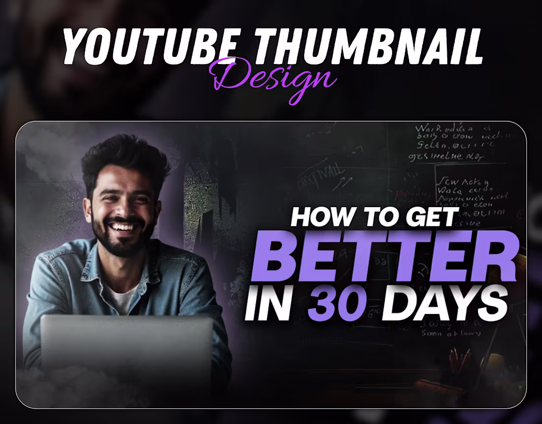 Cover image for YouTube Thumbnail Design.