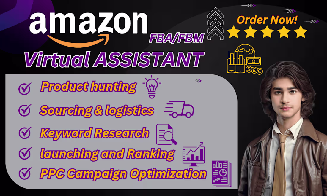 Cover image for I will be your expert amazon FBA virtual assistant