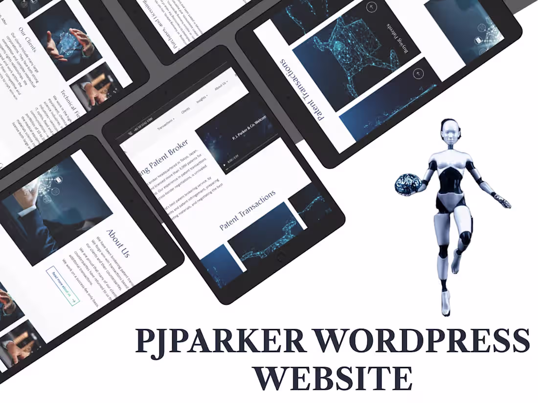 Cover image for PJ Parker  | Wordpress Website