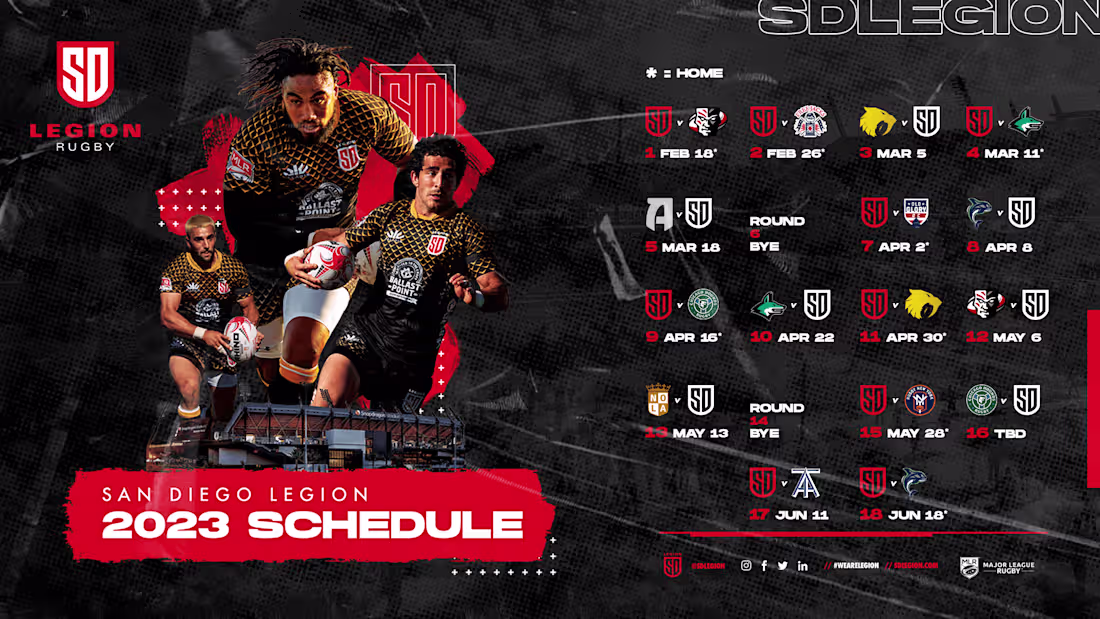 Cover image for San Diego Legion Rugby Graphics