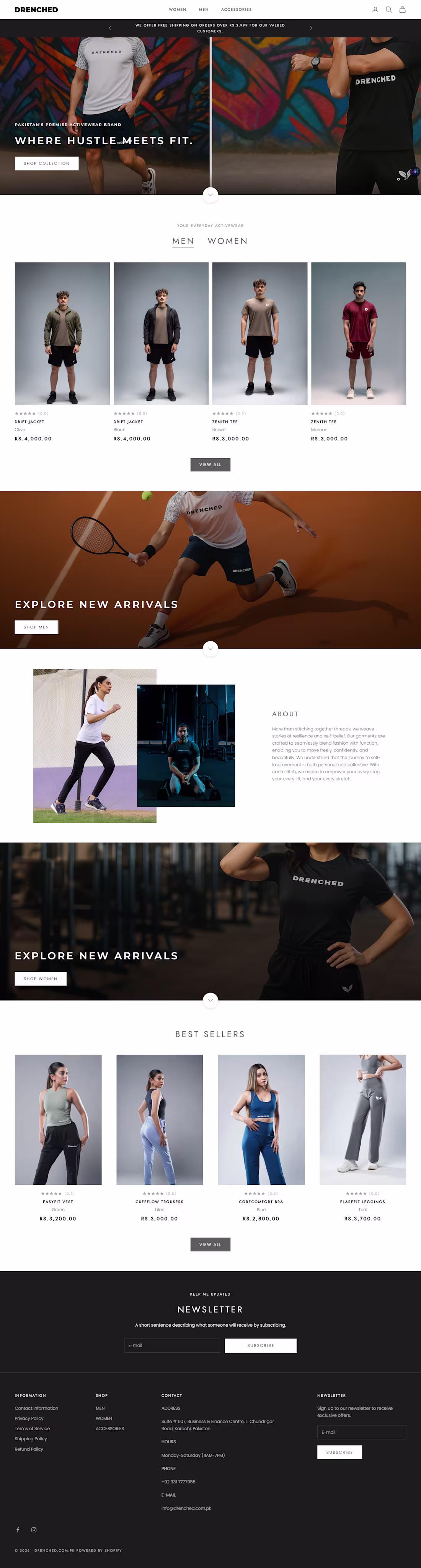 Cover image for Premium Sportswear E-commerce: High-Performance Shopify