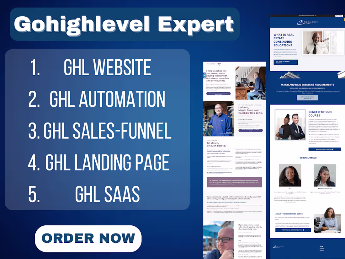 Cover image for Gohighlevel Automation | Gohighlevel Landing Page | GHl Saas
