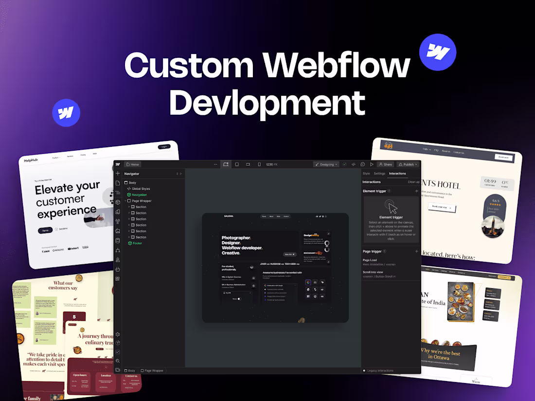 Cover image for Tailored Webflow Development