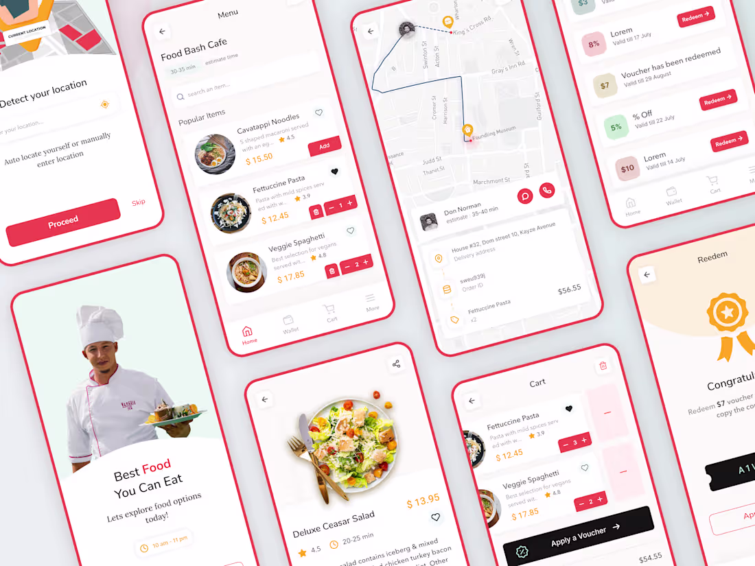 Cover image for Food Delivery App Design