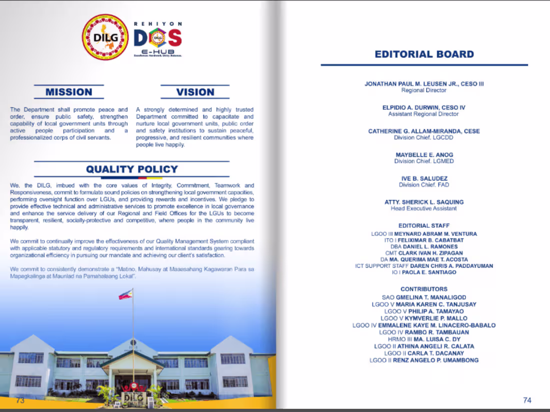 Cover image for DILG Region 2 2021 Annual Report