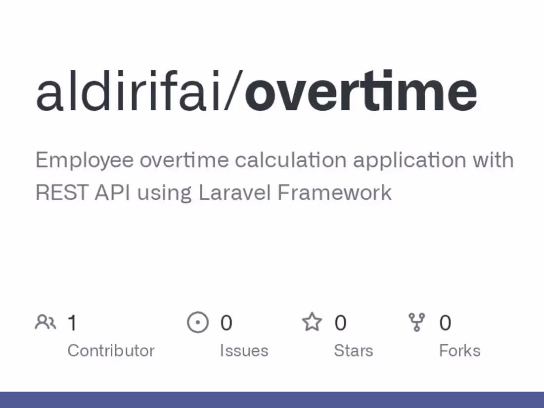 Cover image for Employee overtime calculation application with REST API using L…