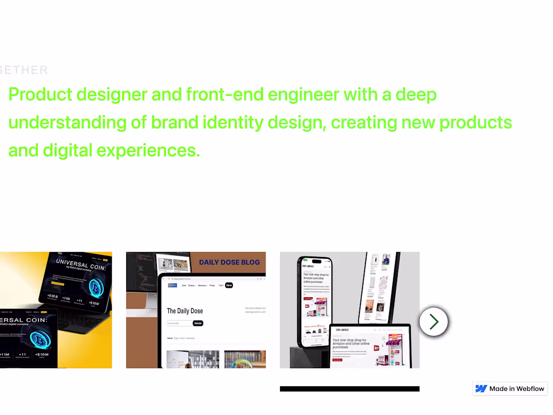 Cover image for Interactive and Motion-Rich Webflow Design