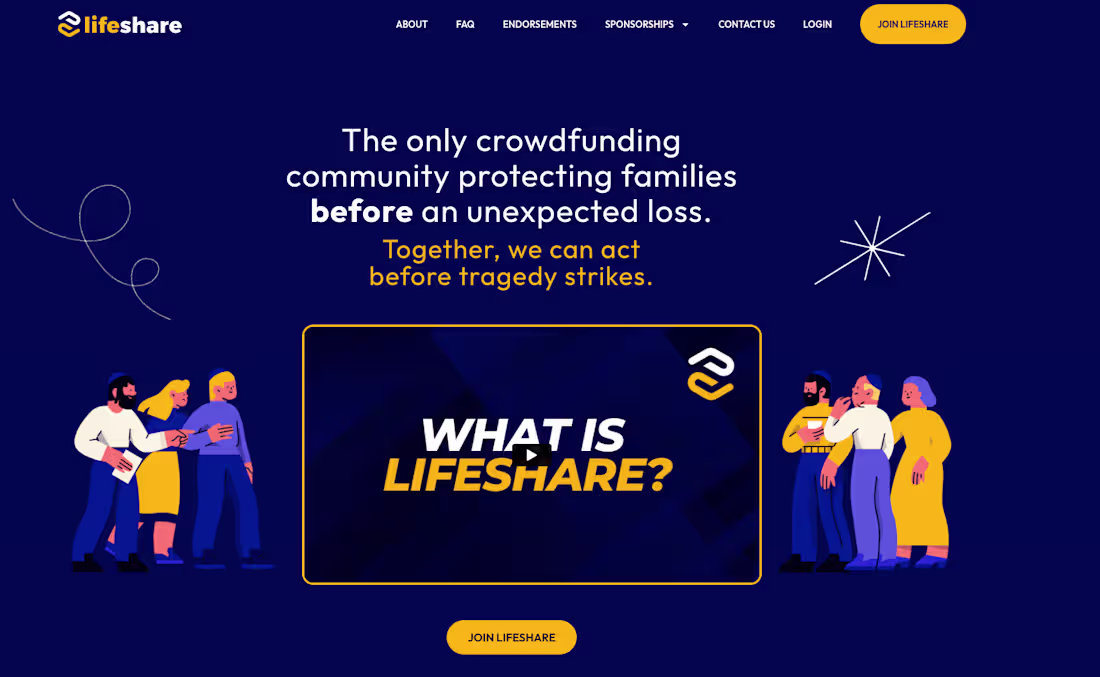 Cover image for LifeShare | Homepage Messaging Tweak