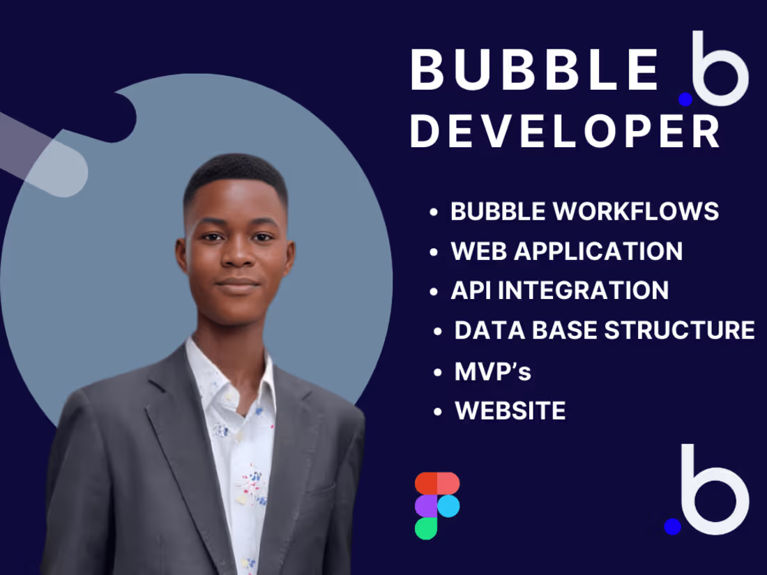 Cover image for build custom bubble io app website bubble mvp bubble marketplace