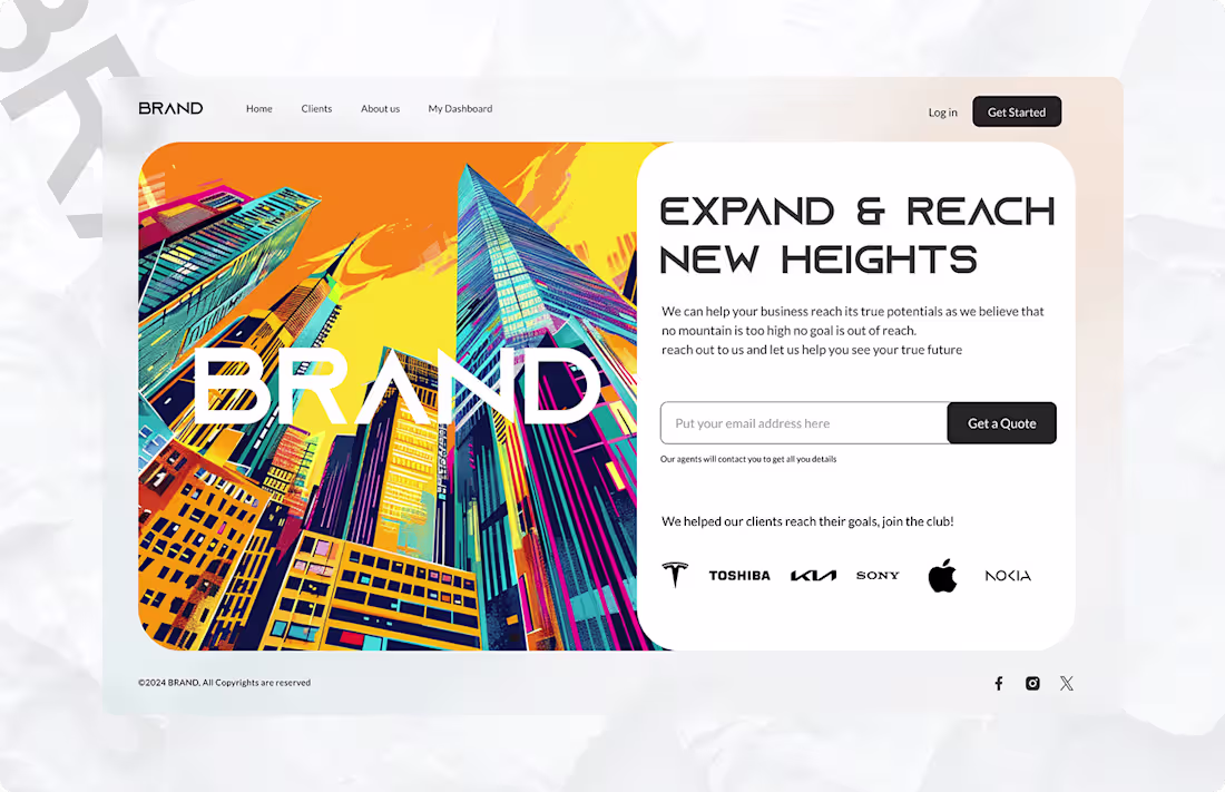 Cover image for Lading Page Design Concept 