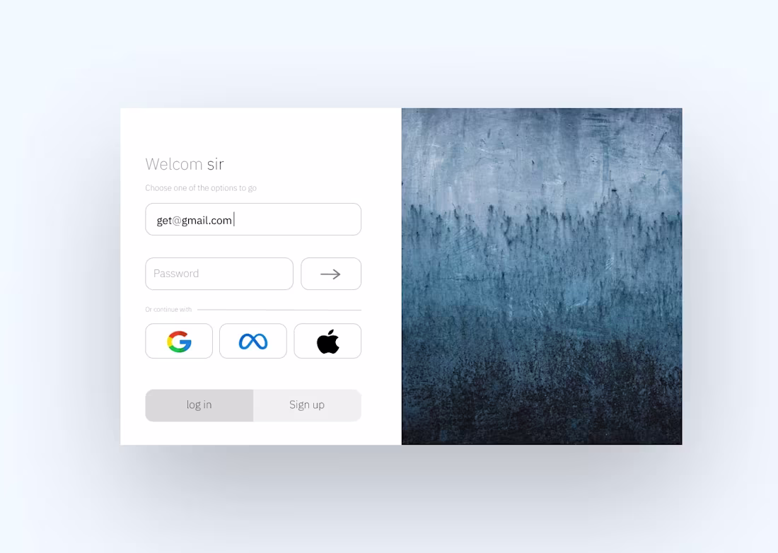 Cover image for 🚀 Minimal Login Experience: UI Concept is Live! 🔗 Website ...